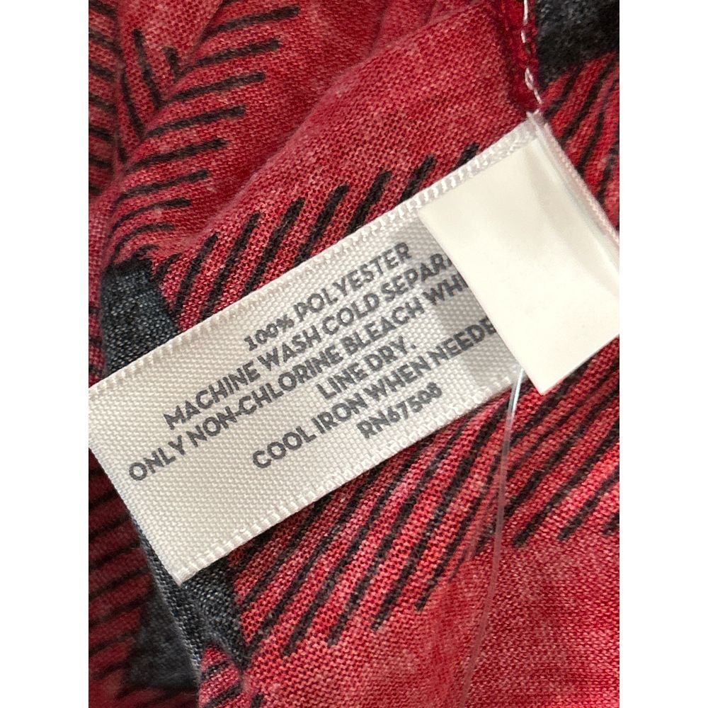 Jenni Red and Black Plaid Multi Use Wrap Scarf One Size - Picture 5 of 5
